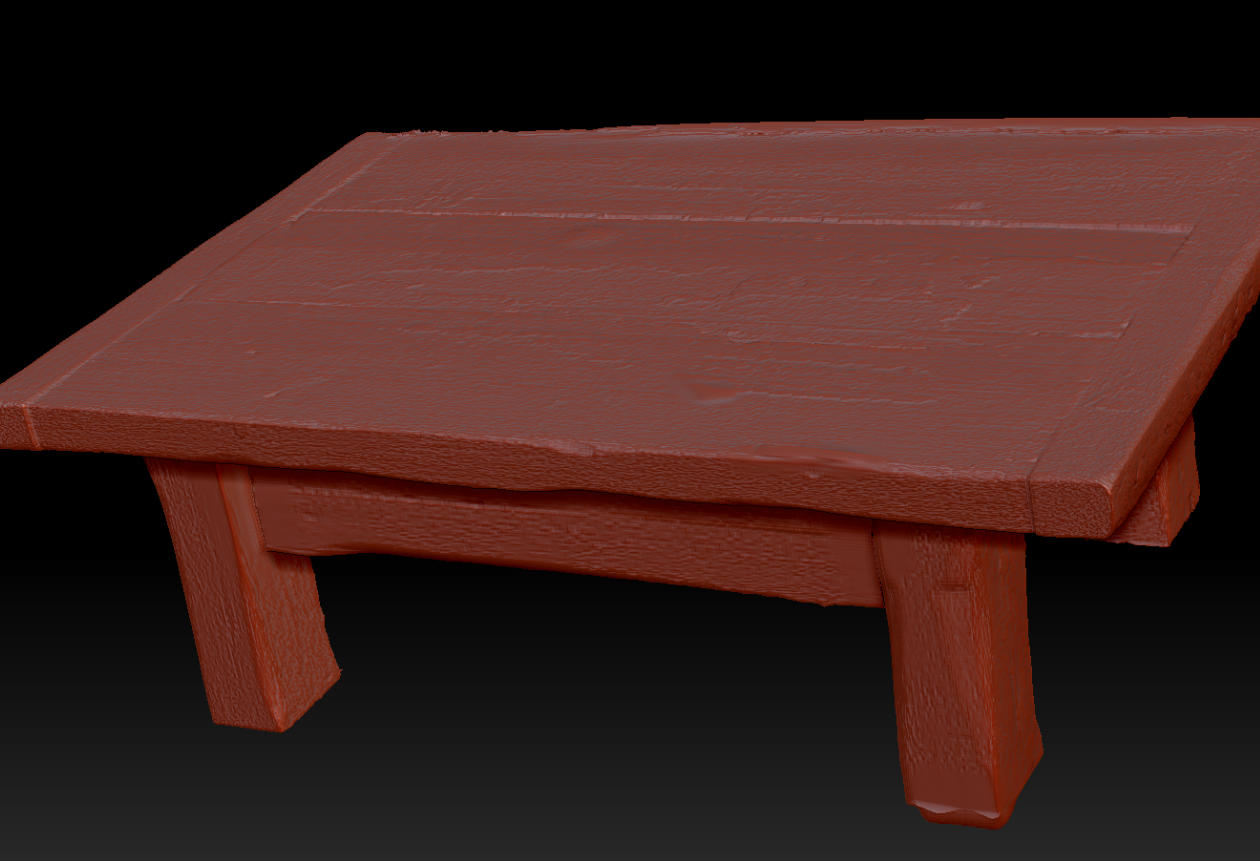 Wooden Table 3D Scan