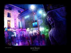 Chinatown Cyberpunk Concept Art