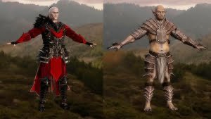Dark Mage & Goblin fantasy characters