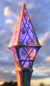 Wizards Crystal Staff Render