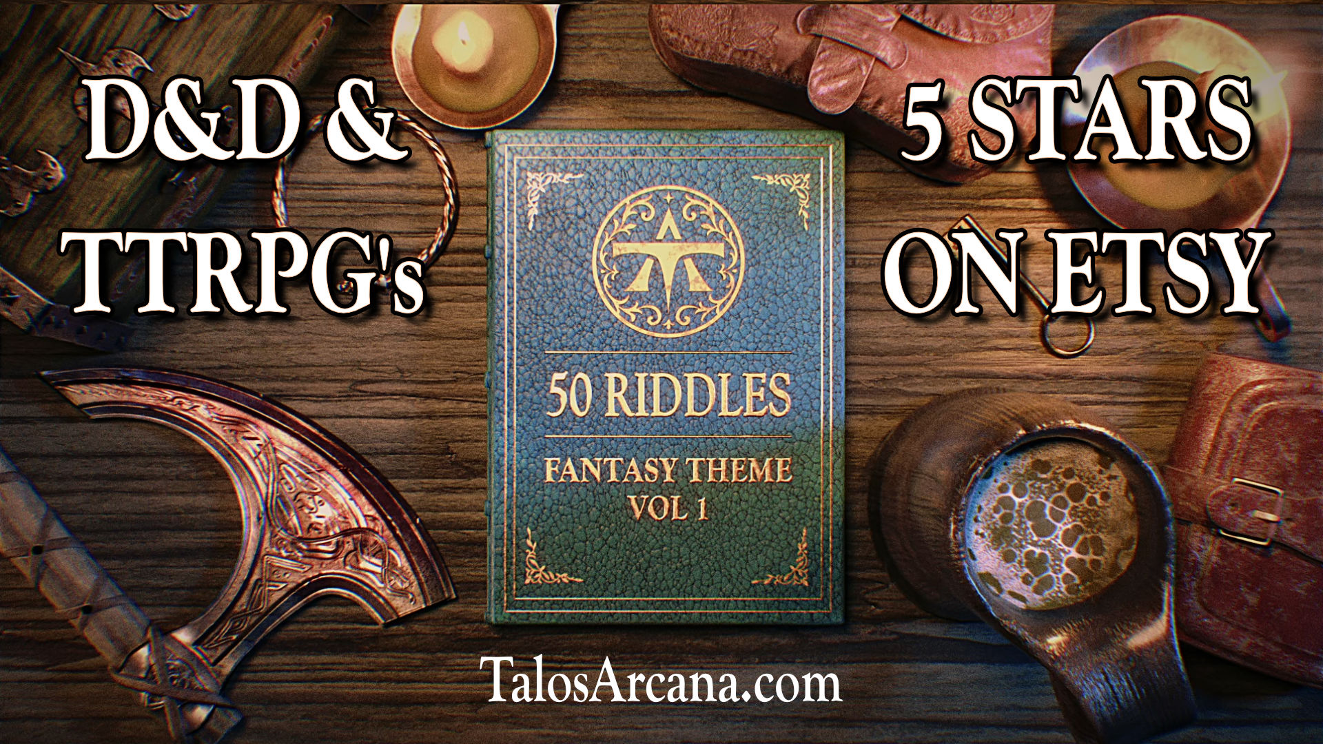 50Riddles_Vol_01_Book_Desk Fantasy Animation Showreel 2025: Talos Creative