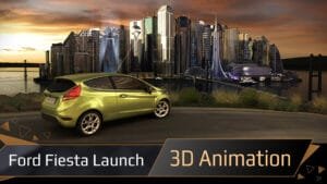 Ford Fiesta 3D animated commercial, Cinematic 3D advertising, Creative advertising agency